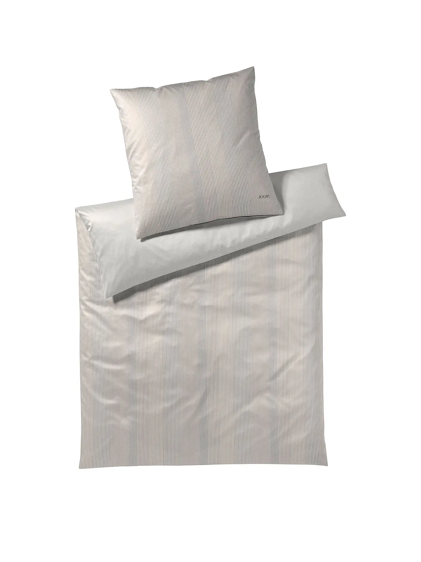 JOOP | Satin Bettwäsche 140x200cm GROOVE Orange | beige